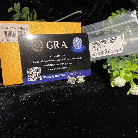 Chanel Style Moissanite Earrings 1.0ctw - Picture 5 of 8